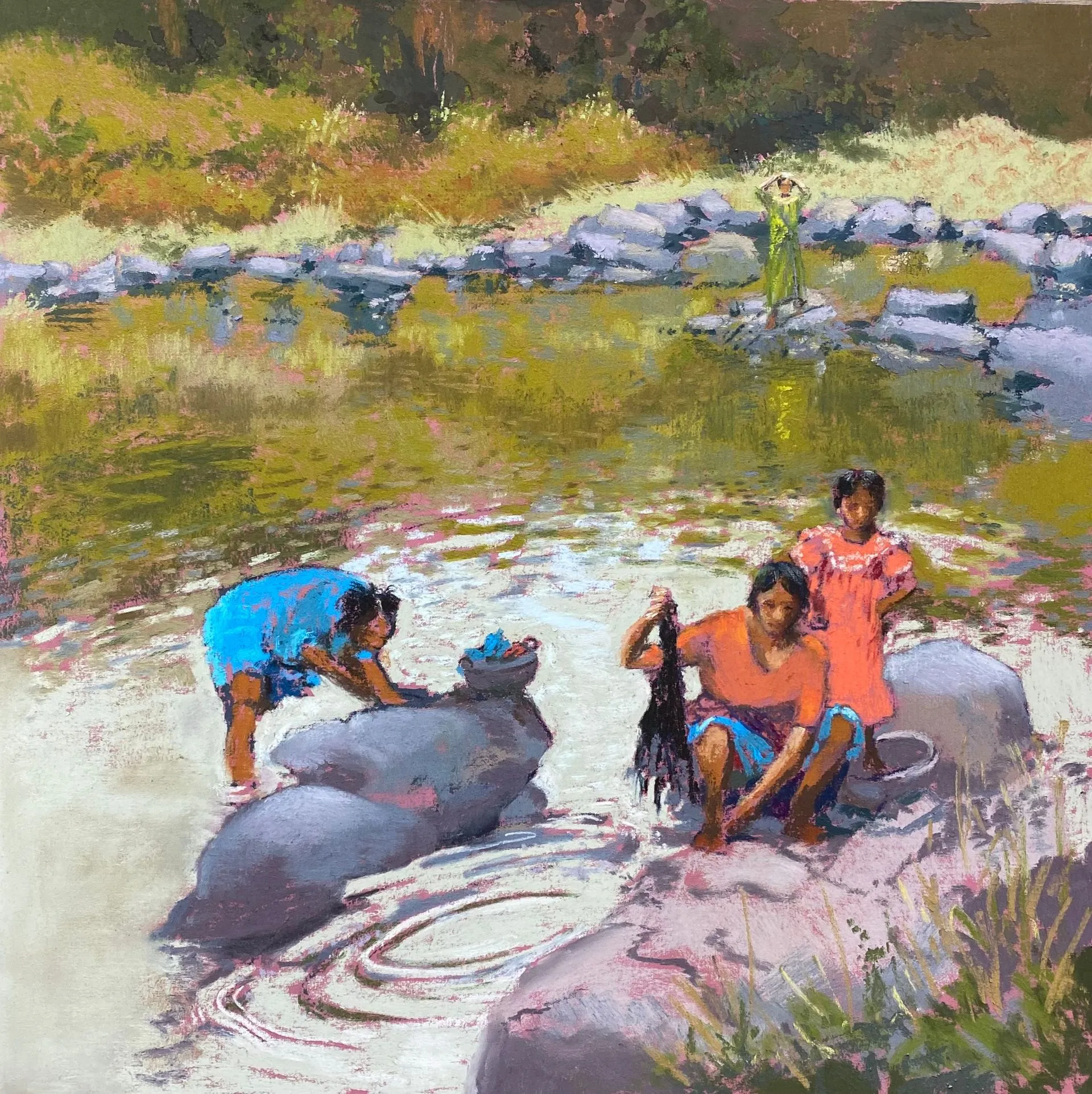 Washday by the River INDIA