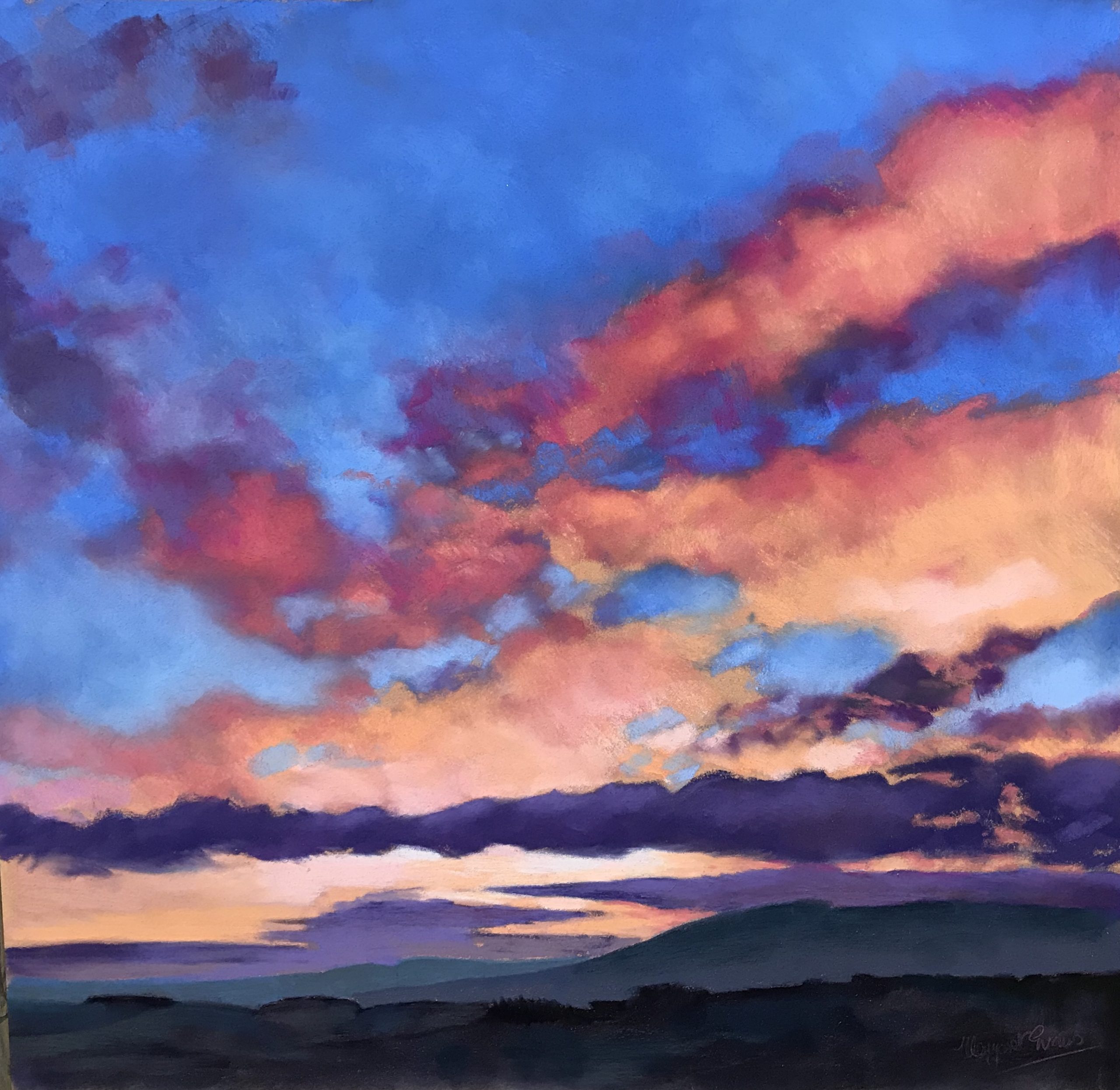 Pink Clouds Over Ochils